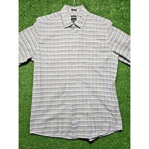 Gap Standard Fit Stretch Oxford Button Down Shirt Navy Men's Medium